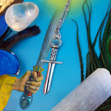 Load image into Gallery viewer, Tarot Mini Series ✦ Sword of Expression ✦ Turquoise Air Talisman
